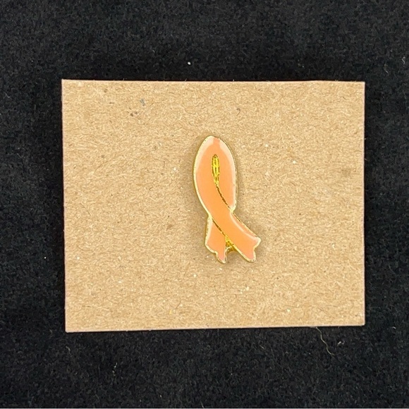 VINTAGE 90’s PINK RIBBON PIN BREAST CANCER AWARENESS GOLD BACKING - Picture 6 of 6